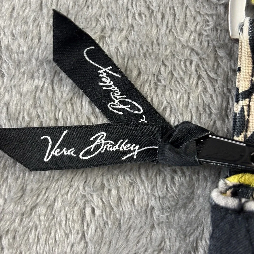 Vera Bradley Crossbody Bag Shoulder Strap Purse Baroque Black Hipster Floral EUC